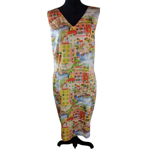 ANN TRINITY Women's Maxi Dress 1X Unique Summer Colorful Lightweight Abstract - Picture 1 of 6